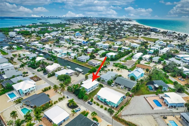 an aerial view of multiple house