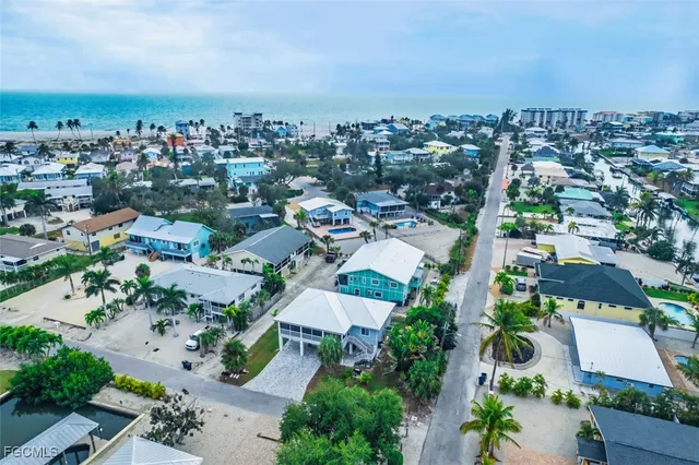 an aerial view of multiple house