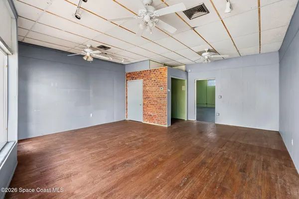 a view of an empty room