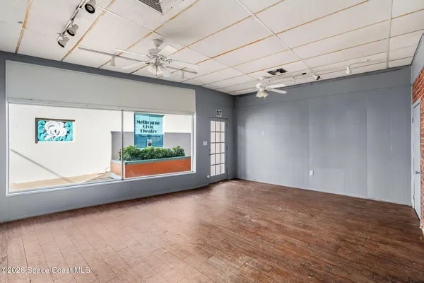 a view of an empty room