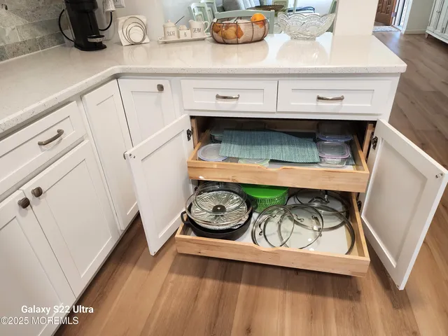 a close view of washer and dryer