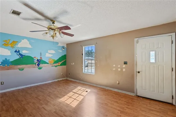 wooden floor in an empty room