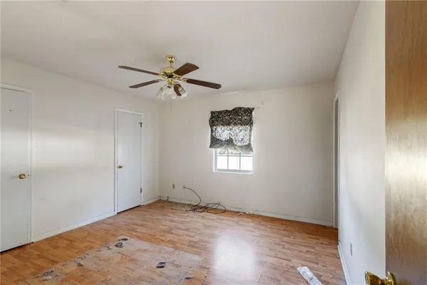 a view of a room with closet
