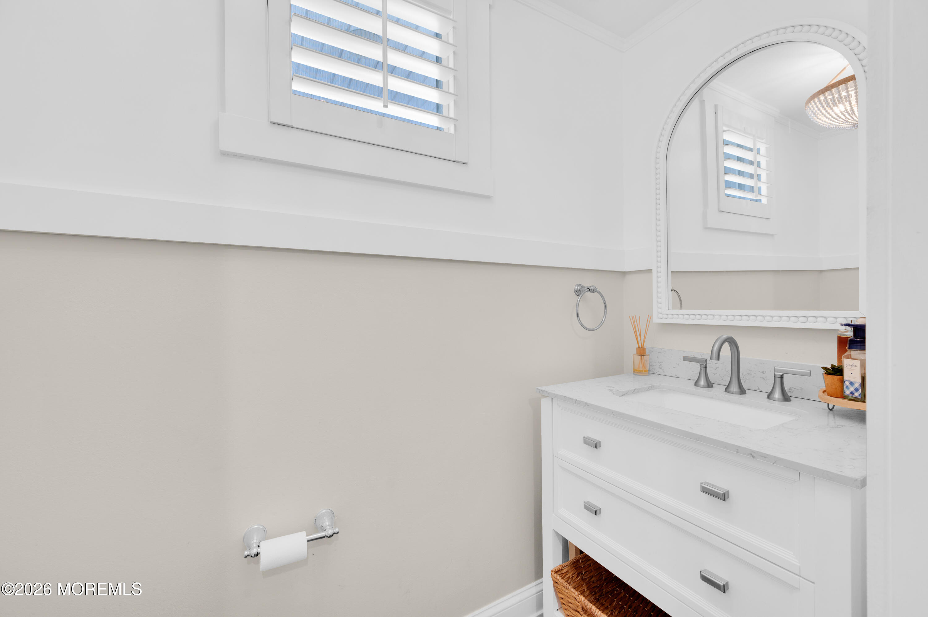203 Riviera Drive Toms River, NJ 08753 - Photo 29 of 37 a bathroom with a sink and a mirror