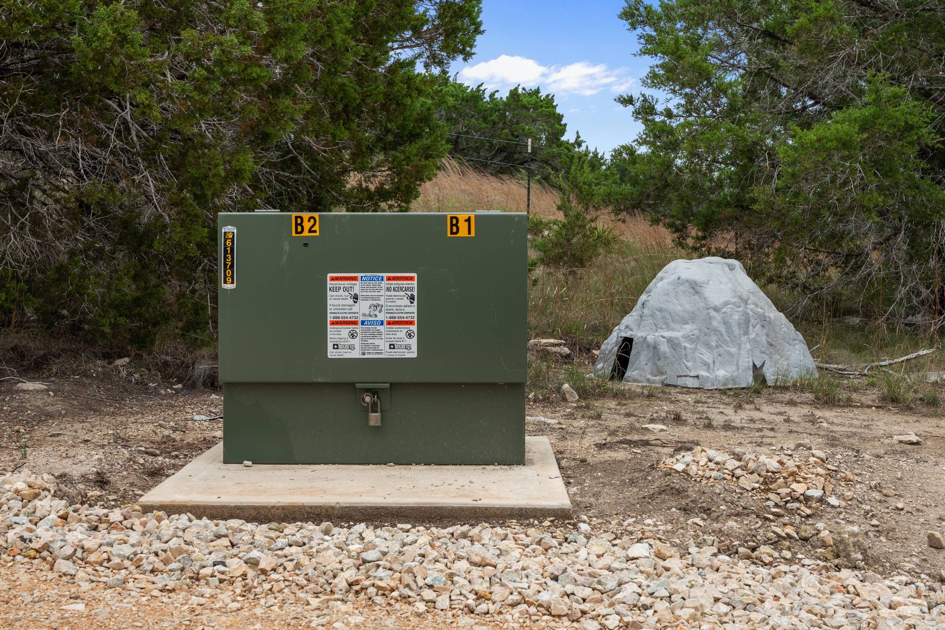 182 Quail Creek Road Marble Falls, TX 78654 - Photo 8 of 20 Pad mounted electric transformer