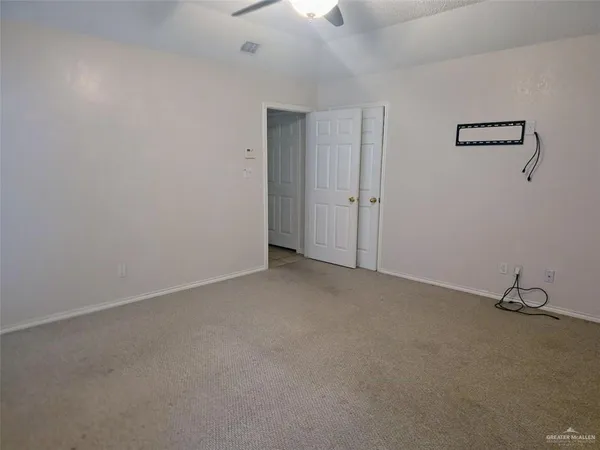 a view of an empty room