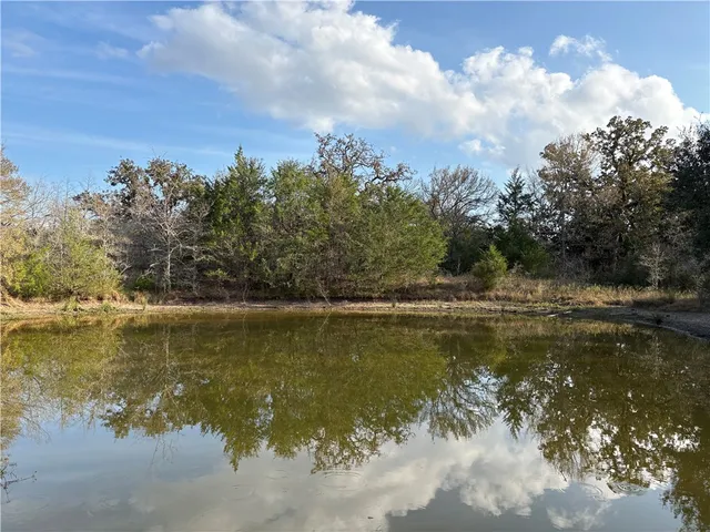 a view of a water with an outdoor space