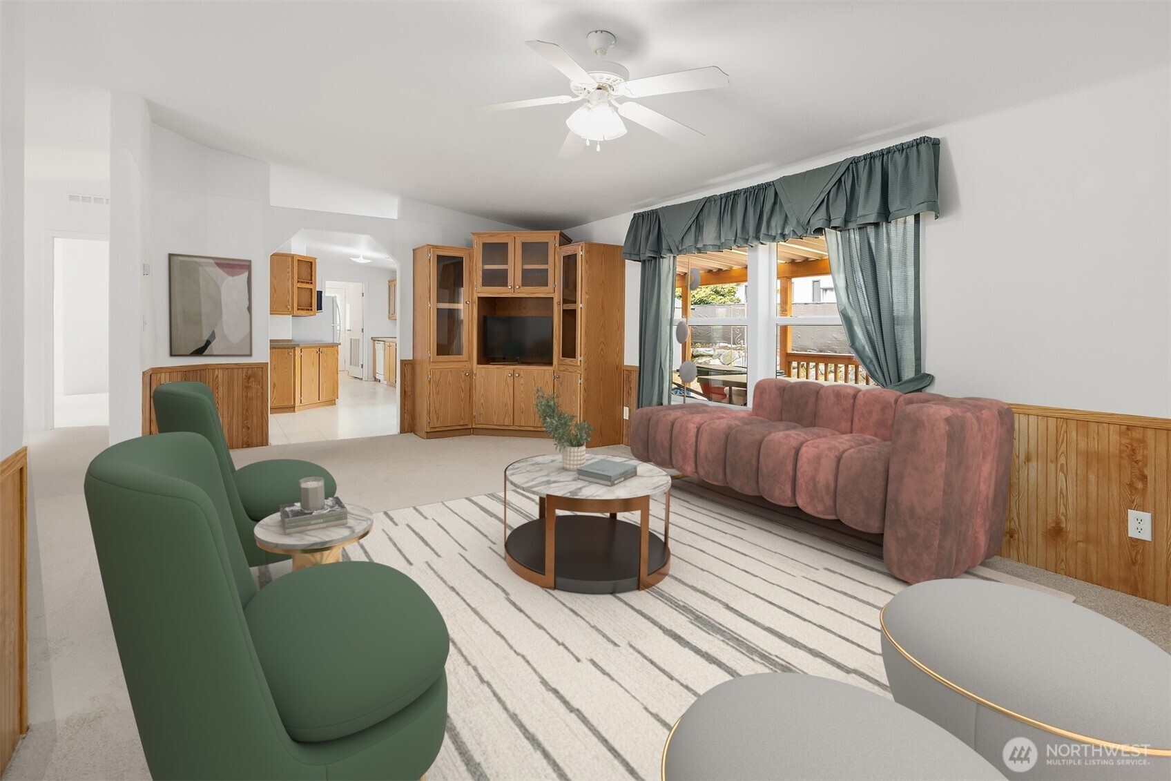 3222 206th Place Southeast Bothell, WA 98012 - Photo 6 of 32 a living room with furniture and wooden floor