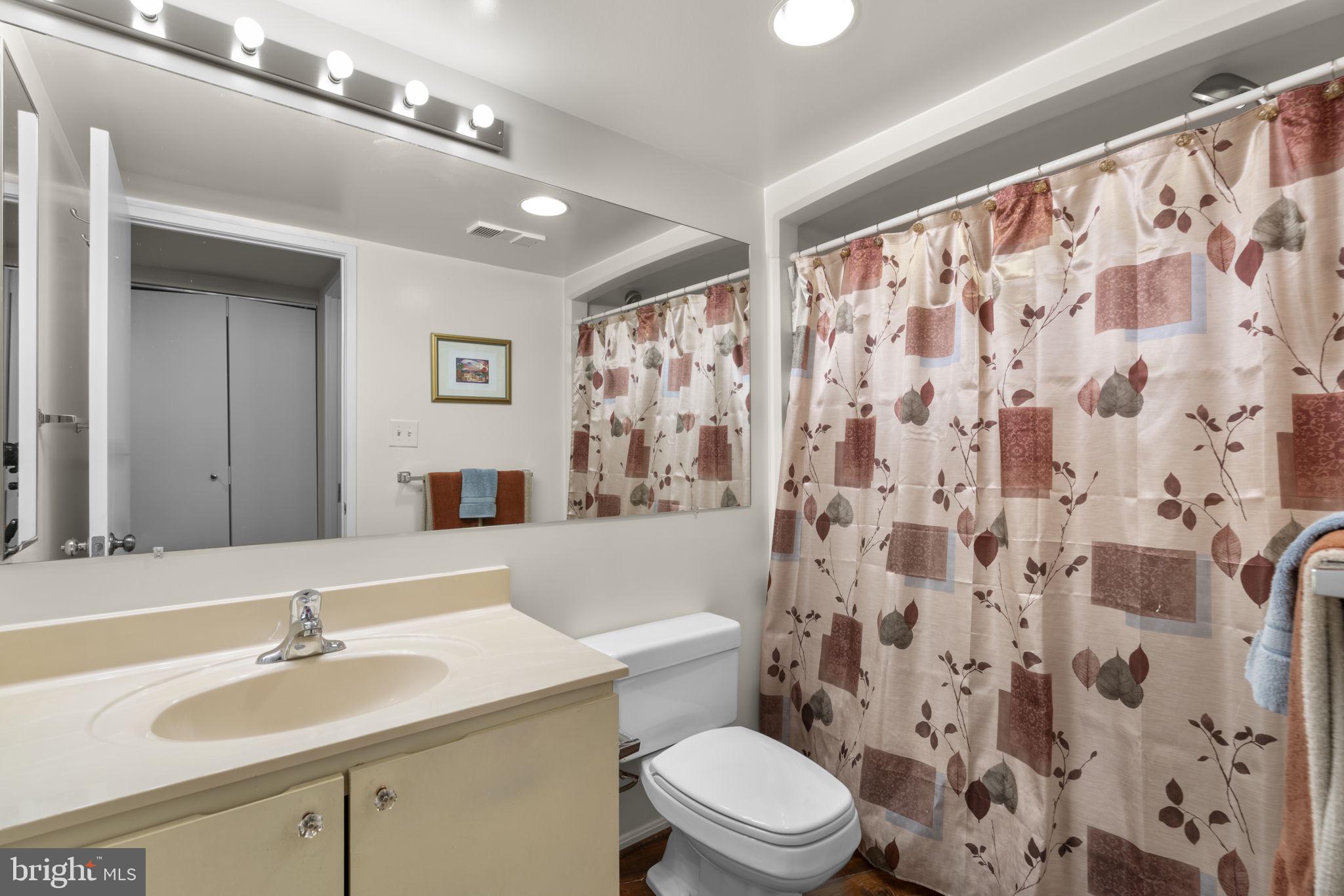 15115 Interlachen Drive, Unit 3204 Silver Spring, MD 20906 - Photo 26 of 50 Charming bathroom with floral accents.