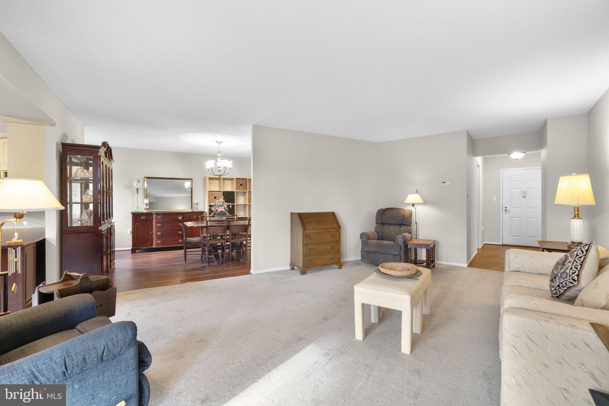 15115 Interlachen Drive, Unit 3204 Silver Spring, MD 20906 - Photo 6 of 50 Spacious living area with warm ambiance.