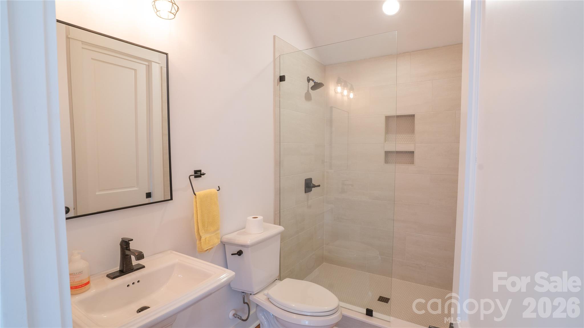 6178 Chimney Bluff Road Lancaster, SC 29720 - Photo 18 of 34 a bathroom with a sink a toilet and shower