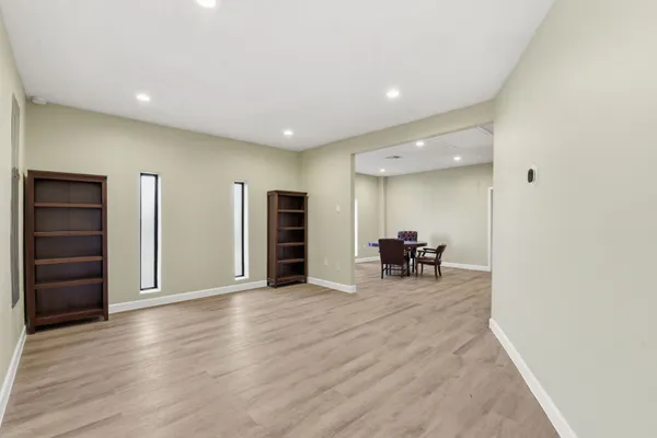 wooden floor in an empty room with wooden floor
