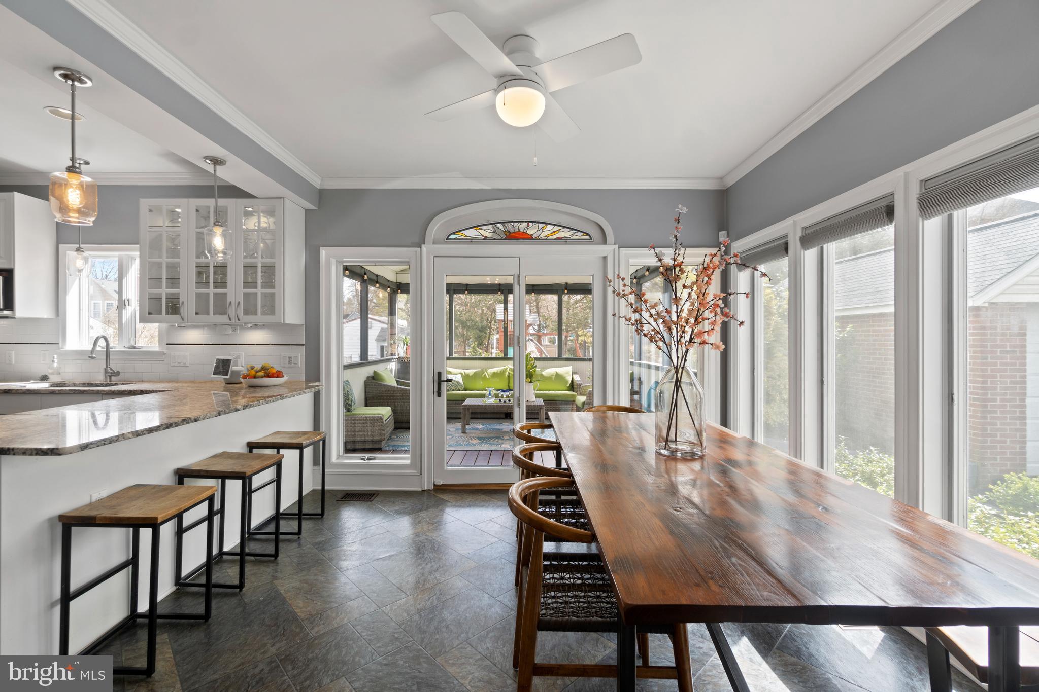 9409 Warren Street Silver Spring, MD 20910 - Photo 13 of 43 Light-flooded dining room - 1st Floor