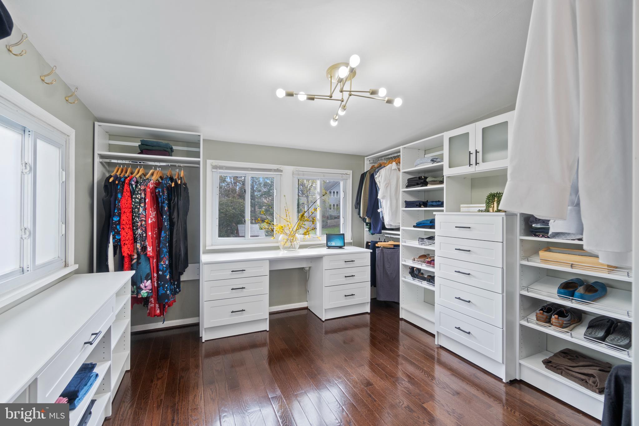 9409 Warren Street Silver Spring, MD 20910 - Photo 27 of 43 Primary Closet with Closet America built-ins