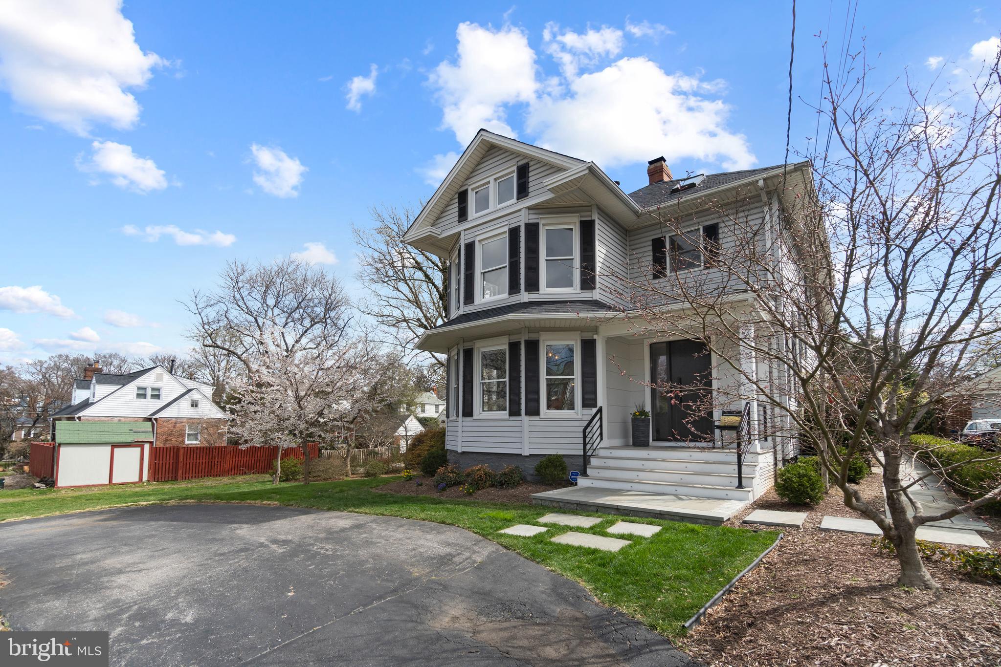 9409 Warren Street Silver Spring, MD 20910 - Photo 3 of 43 Cherry tree and Japanese Maple in front yard