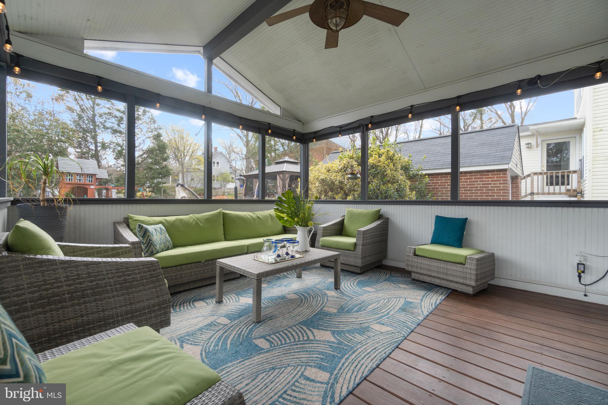 9409 Warren Street Silver Spring, MD 20910 - Photo 37 of 43 3-season screened porch extends living space