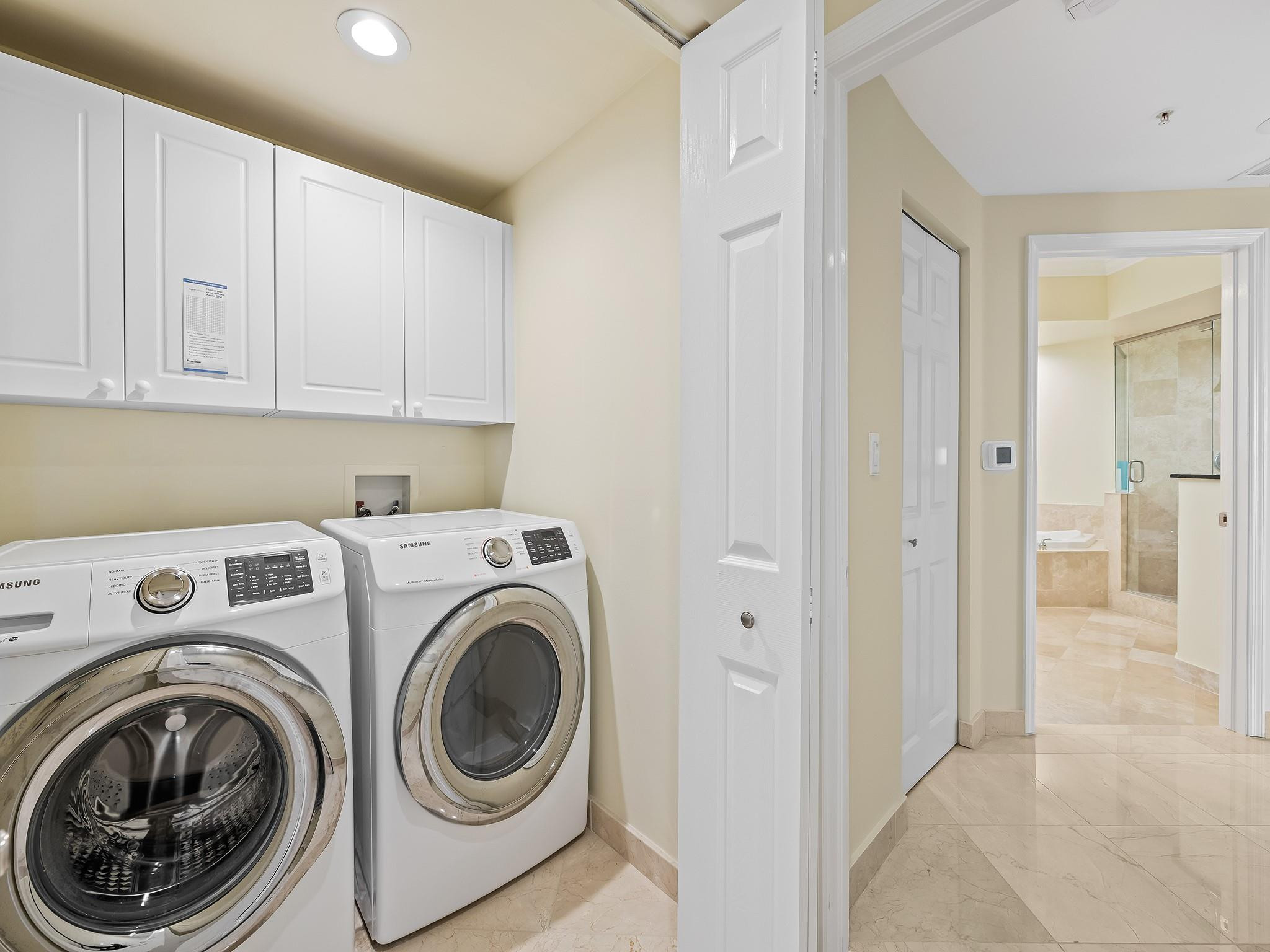 100 South Birch Road, Unit 1803 Fort Lauderdale, FL 33316 - Photo 23 of 42 In Suite Laundry