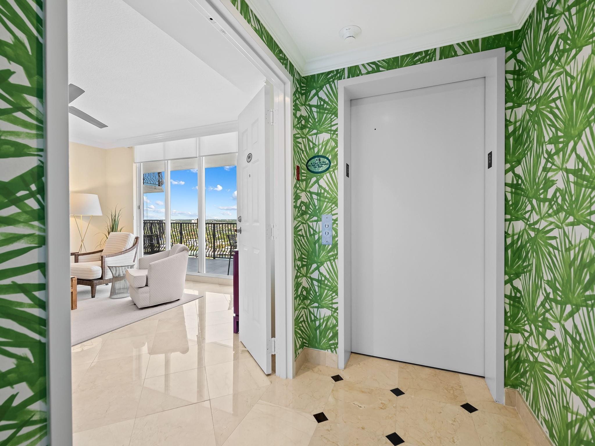 100 South Birch Road, Unit 1803 Fort Lauderdale, FL 33316 - Photo 24 of 42 Private Elevator Foyer