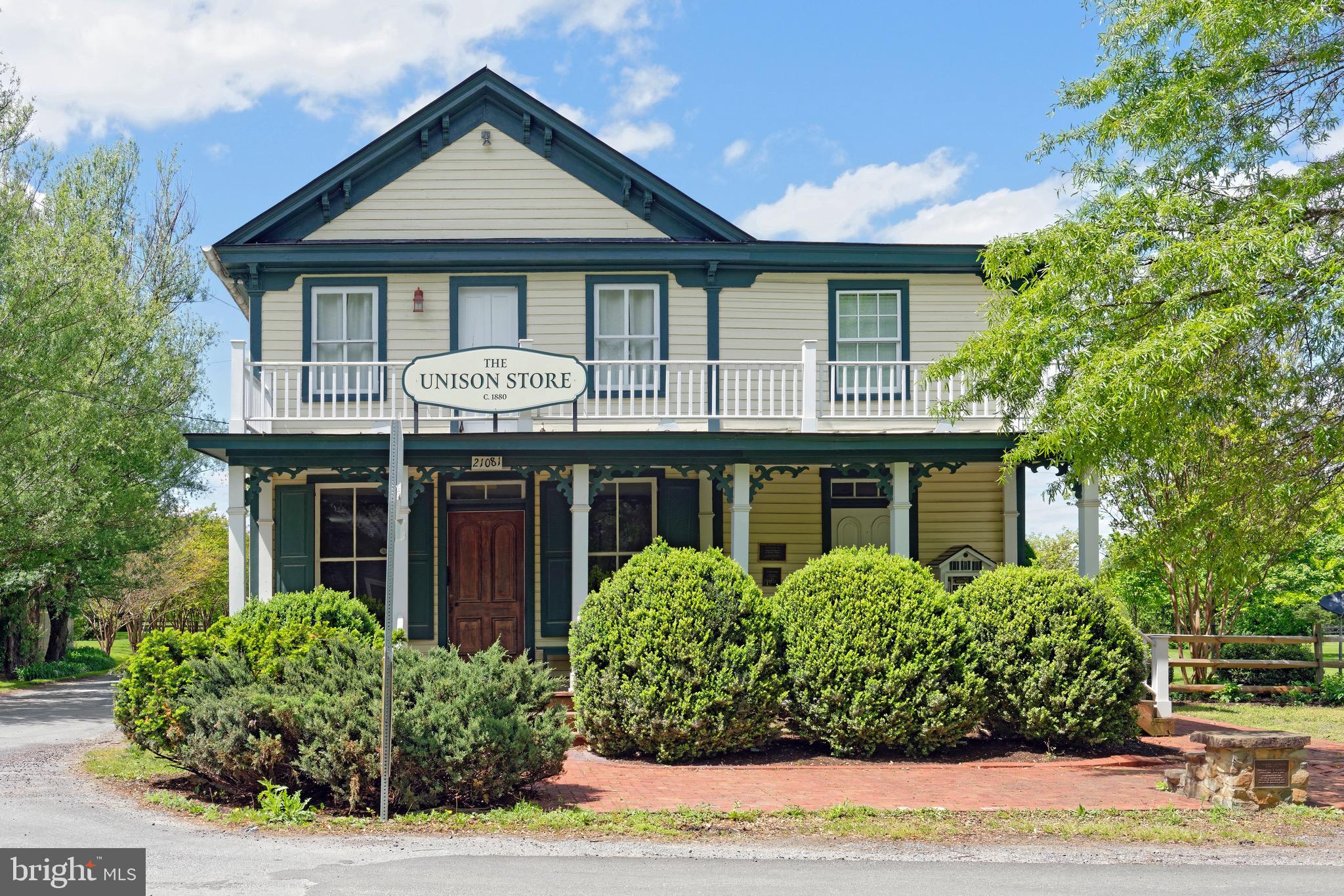 21088 Unison Road Middleburg, VA 20117 - Photo 24 of 66 a front view of a house with garden