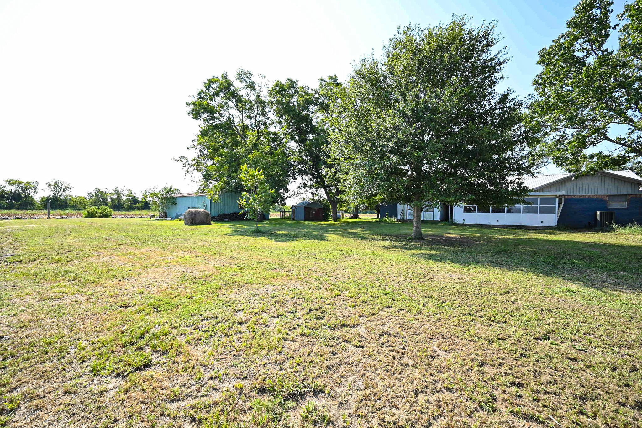 14920 Bj Dusek Road Wallis, TX 77485 - Photo 12 of 20 a view of a house with a big yard and large trees