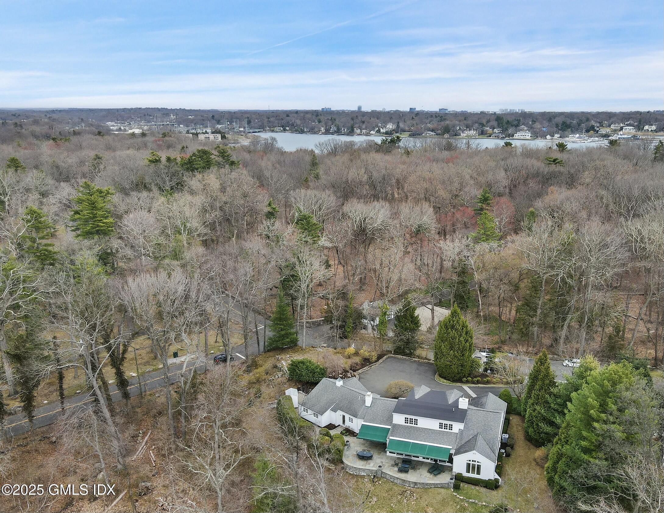 502 Indian Field Road Greenwich, CT 06830 - Photo 31 of 37 Rear aerial view
