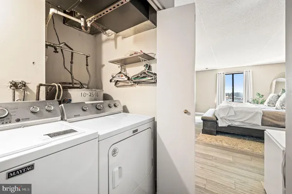 a view of storage and utility room