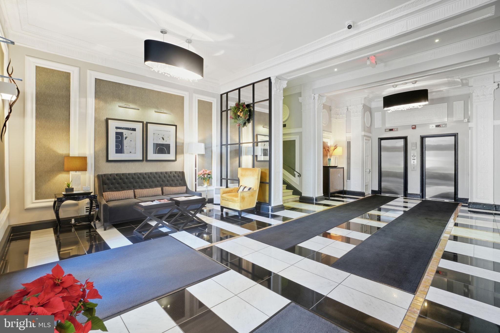 1801 16th Street Northwest, Unit 501 Washington, DC 20009 - Photo 3 of 27 Luxurious lobby