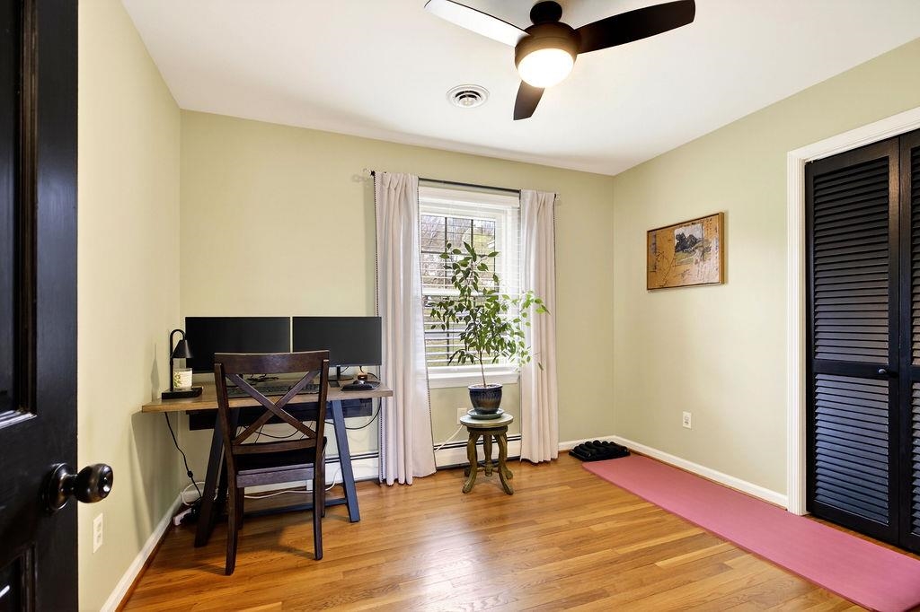 224 Meadowbrook Road Staunton, VA 24401 - Photo 21 of 59 a view of a workspace with furniture and a window