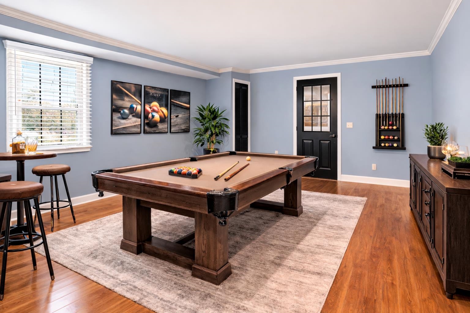 224 Meadowbrook Road Staunton, VA 24401 - Photo 42 of 59 a room with furniture pool table and wooden floor