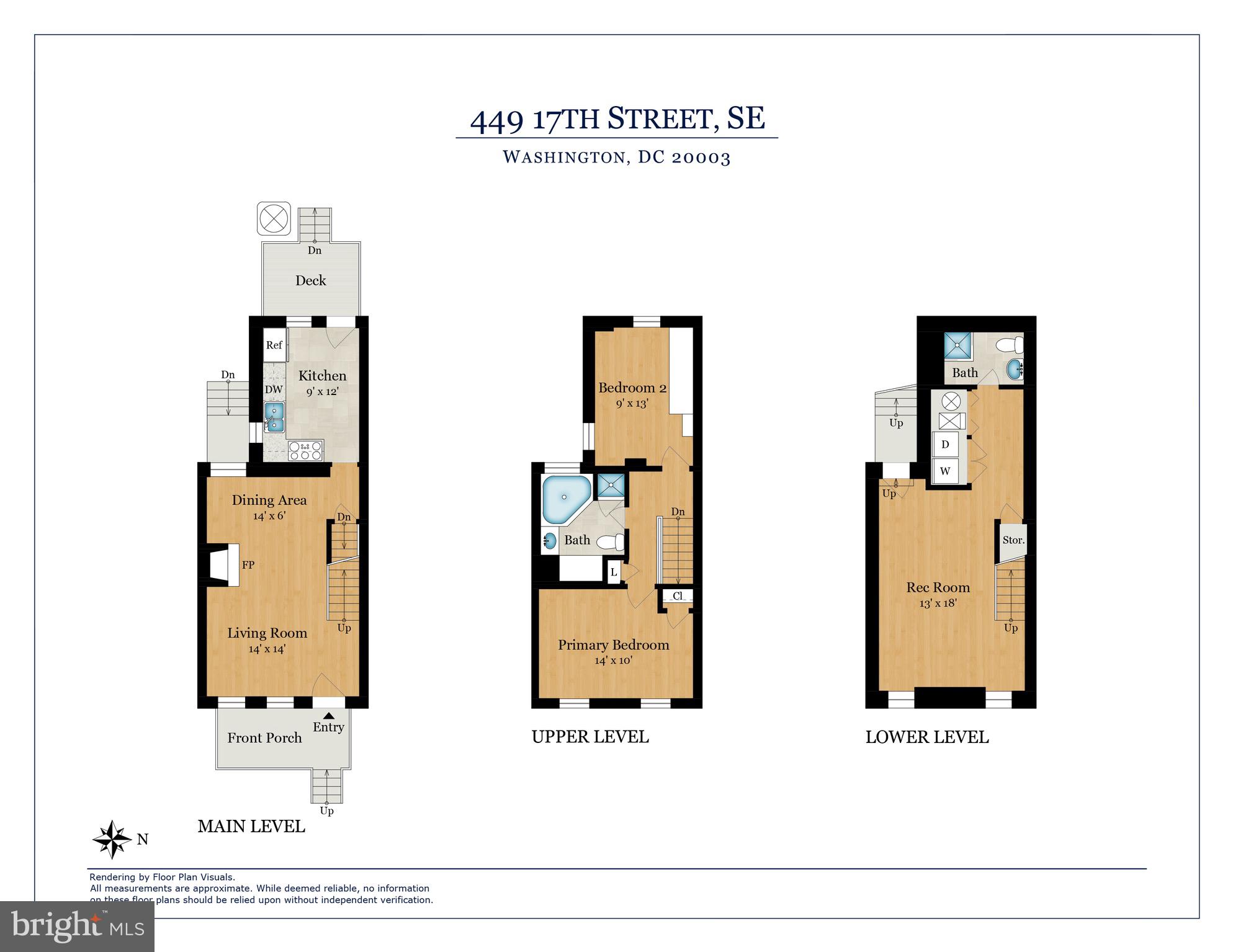 449 17th Street Southeast Washington, DC 20003 - Photo 31 of 31 Floor plan