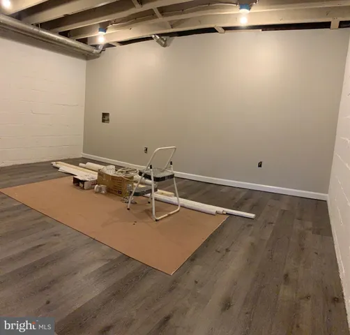 a view of a room with empty racks