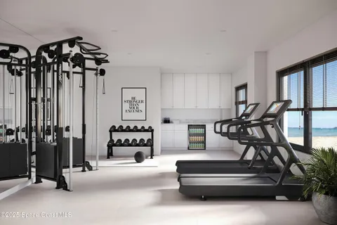 a view of a patio with table and chairs and potted plants