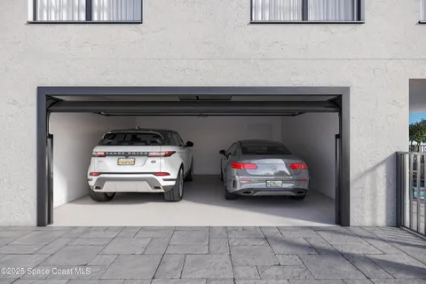 a view of parking garage