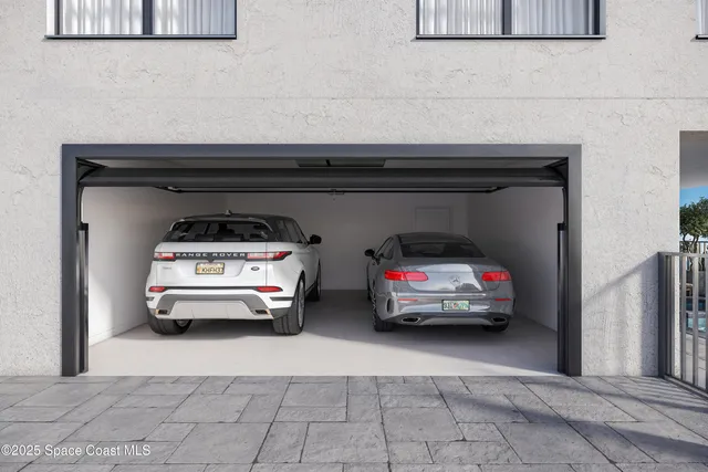 a view of parking garage