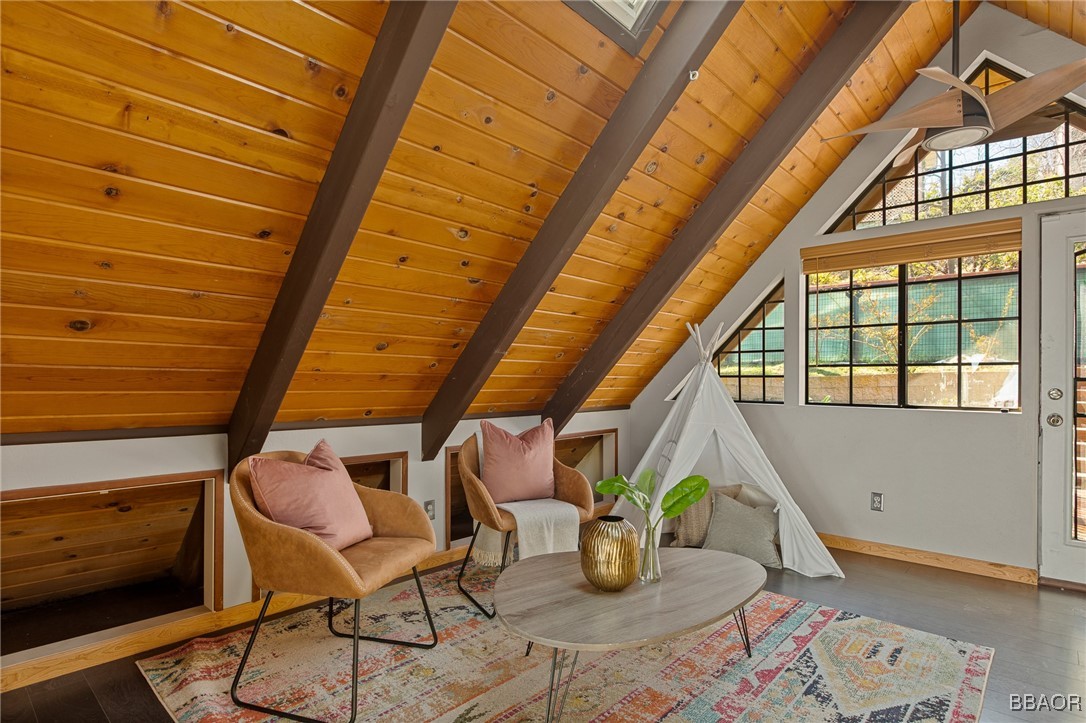 28971 Banff Drive Lake Arrowhead, CA 92352 - Photo 30 of 46 a outdoor space with sitting area