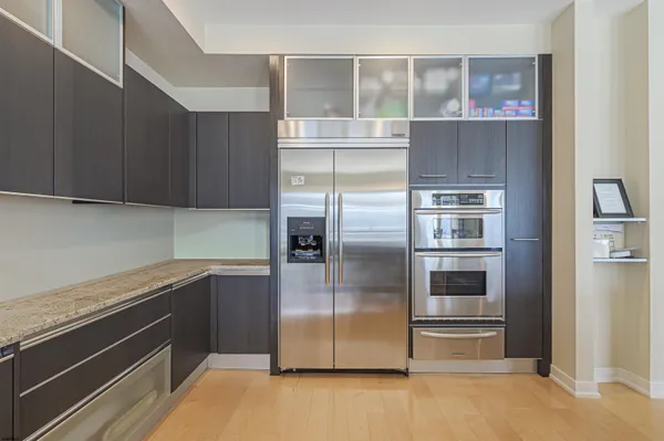 a view of a hallway with toilet