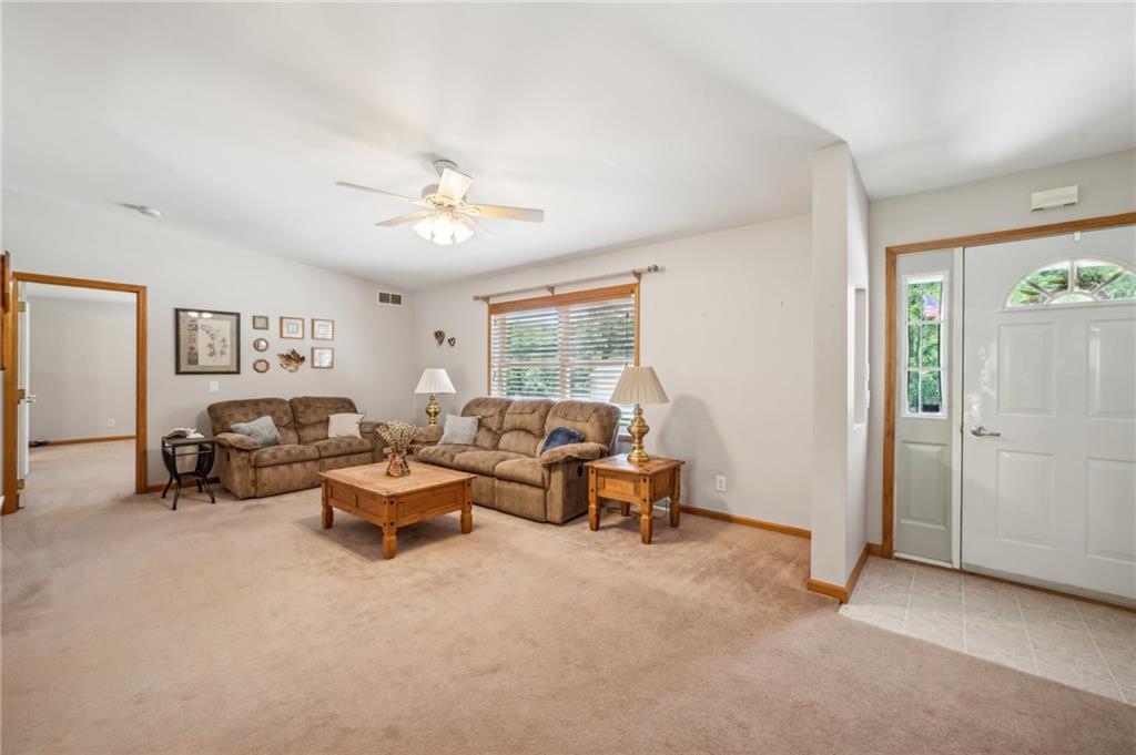 452 Upper Service Road Hookstown, PA 15050 - Photo 17 of 41 a living room with furniture and white walls