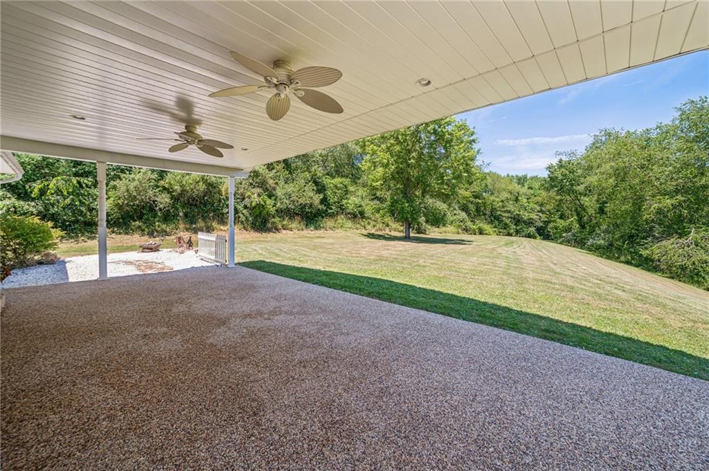 452 Upper Service Road Hookstown, PA 15050 - Photo 6 of 41 a view of a backyard with porch