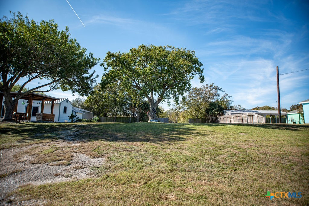 Tbd Commerce Street Port Lavaca, TX 77979 - Photo 8 of 12 a view of a yard in front of a house with a large tree