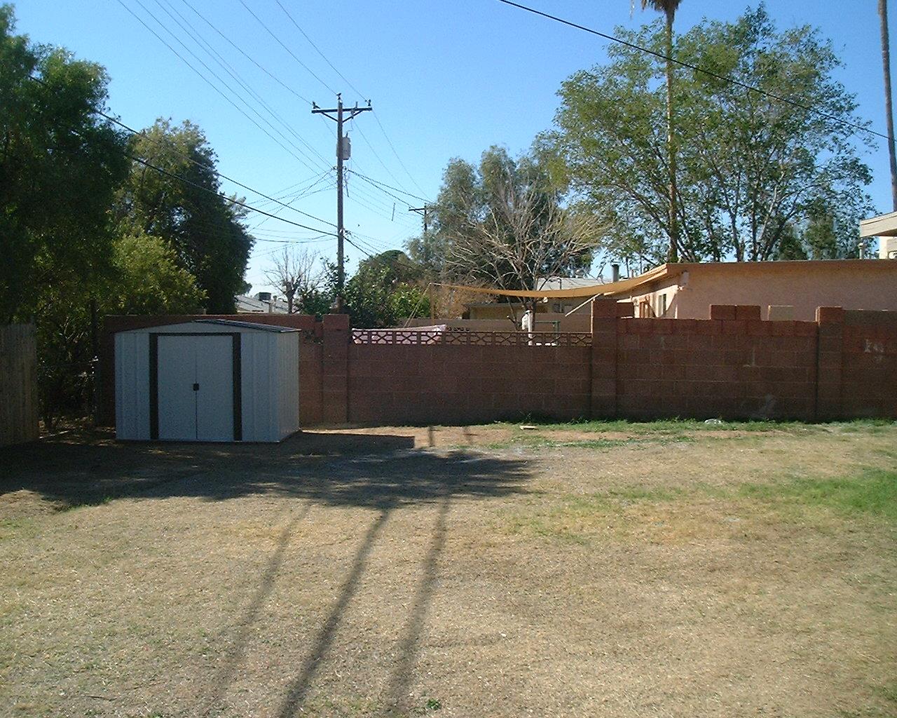6027 West Osborn Road Phoenix, AZ 85033 - Photo 18 of 18 Backyard Shed