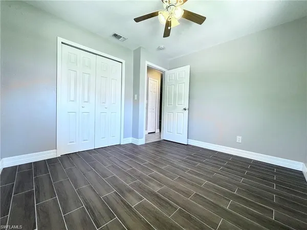 wooden floor in an empty room