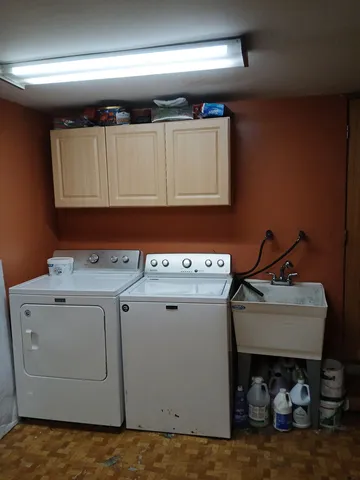 a room with storage and utility