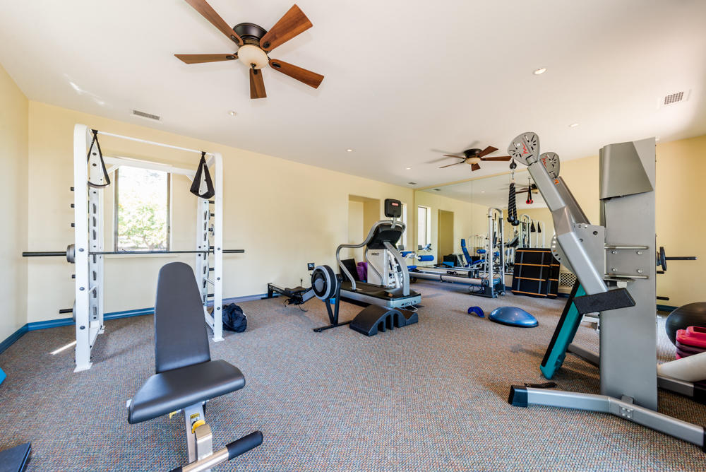 881 San Ysidro Lane Montecito, CA 93108 - Photo 51 of 78 a view of a room with gym equipment