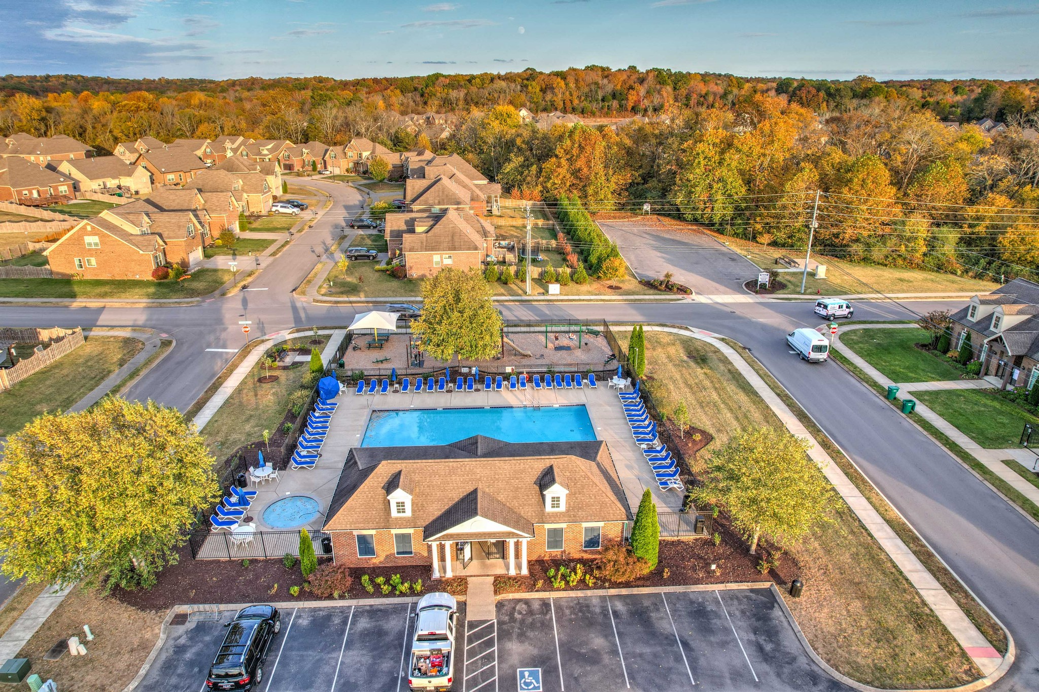 1003 Claymill Drive Spring Hill, TN 37174 - Photo 60 of 62 an aerial view of residential houses with outdoor space