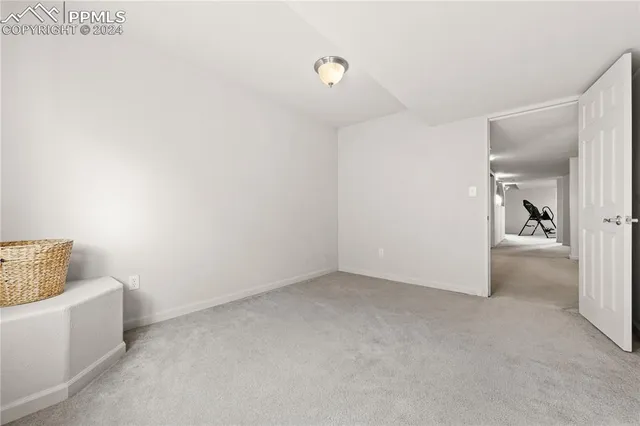 a view of livingroom and bathroom