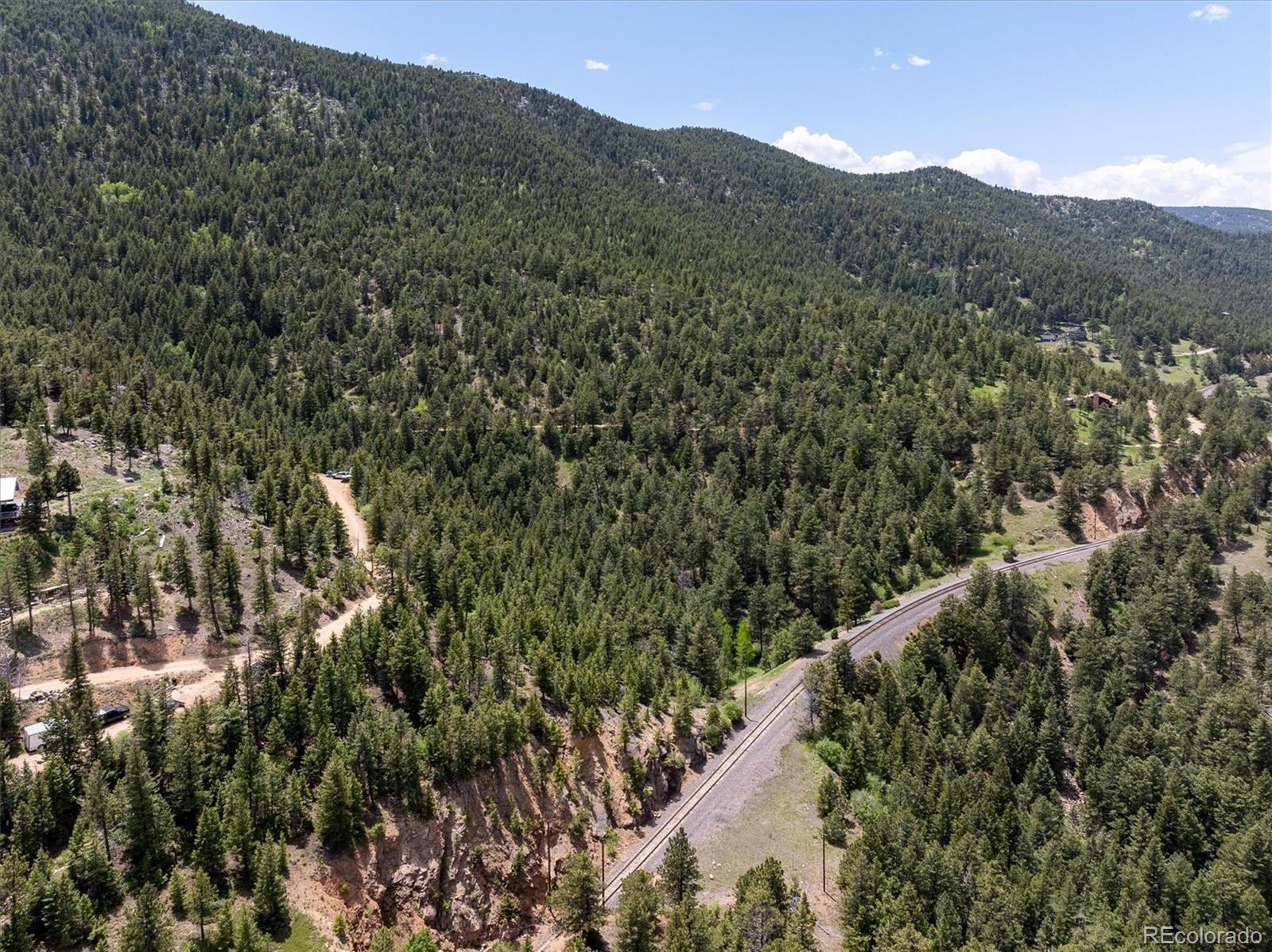 1546 Chute Road Golden, CO 80403 - Photo 23 of 36 a view of a lush green forest with mountains in the background