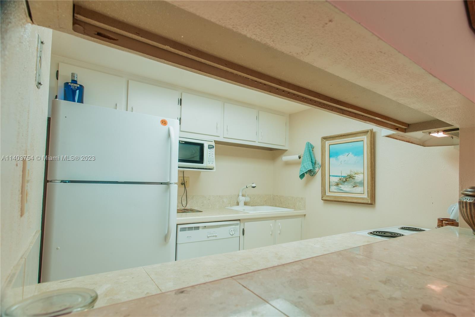 894 Southwest 9th St Circle, Unit 8 Boca Raton, FL 33486 - Photo 3 of 24 a bathroom with a sink and a refrigerator