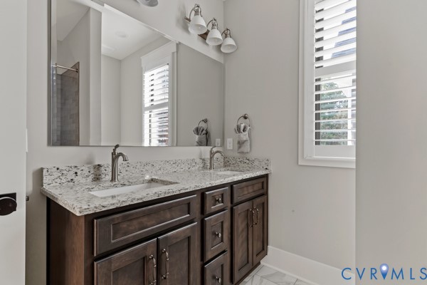 10512 River Road Chesterfield, VA 23838 - Photo 38 of 64 Dual vanity with undermount sinks, granite counter