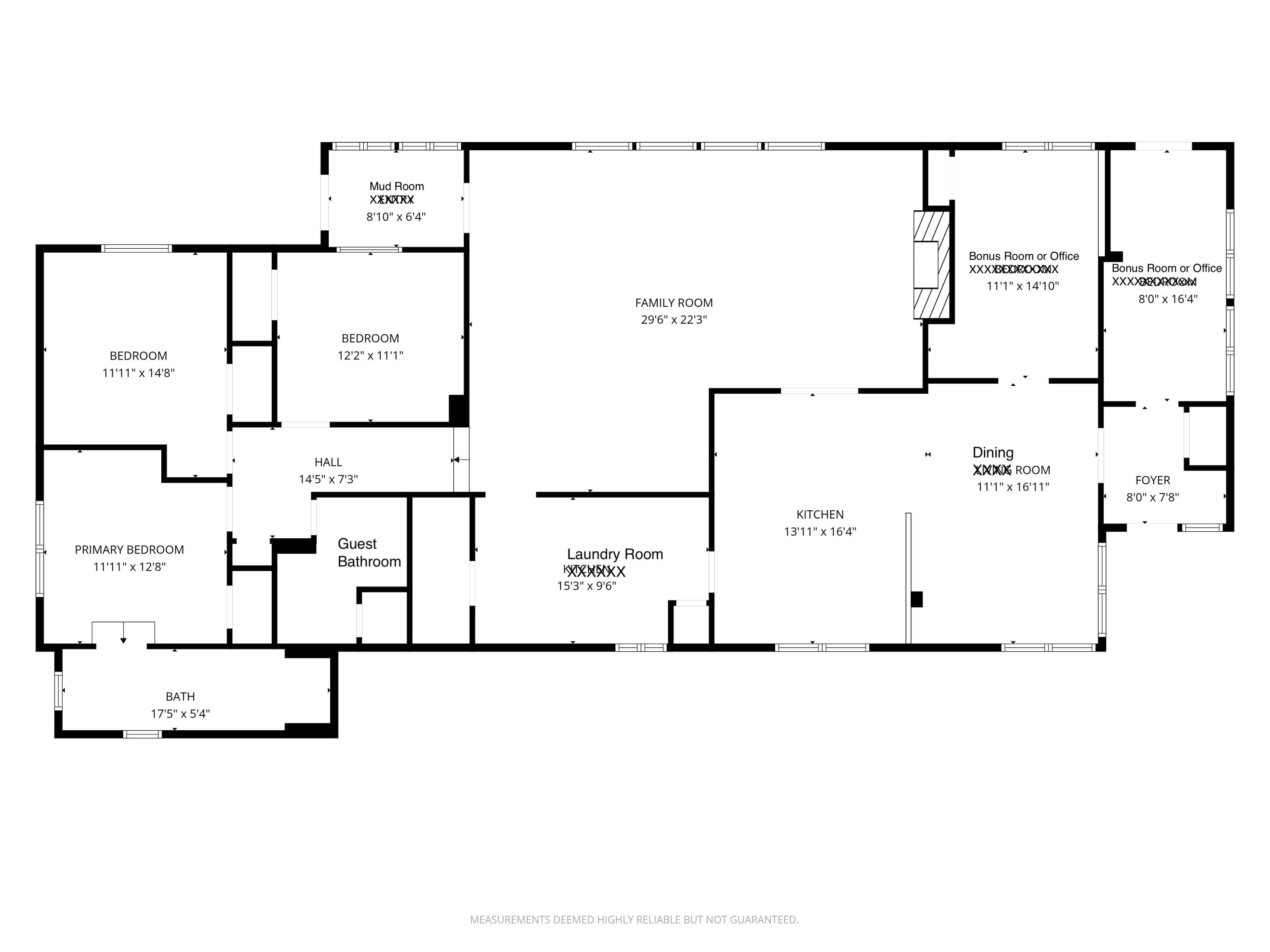 7682 Brokeoff Meadows Road Shingletown, CA 96088 - Photo 64 of 64 Approximate Floor Plan