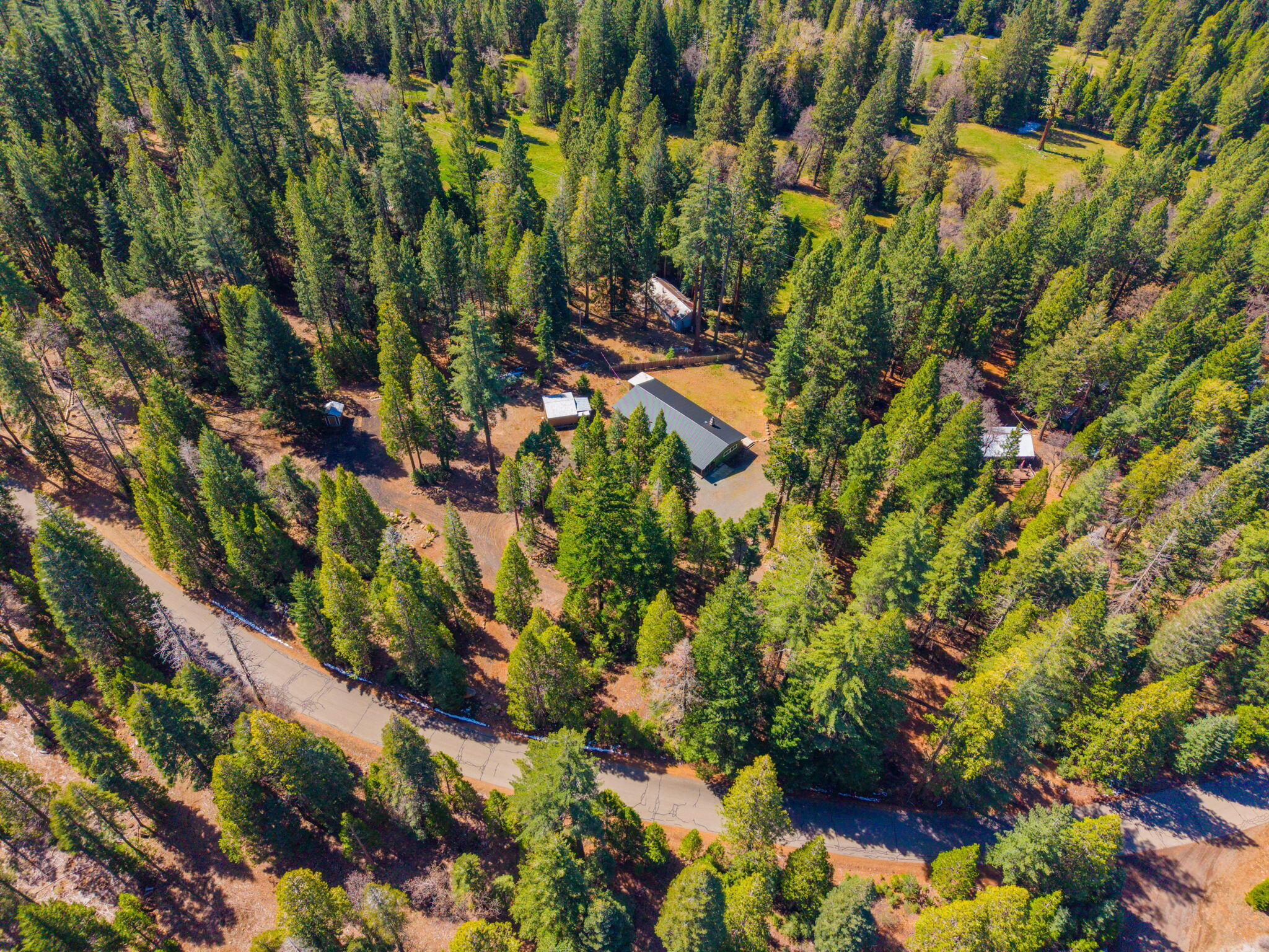 7682 Brokeoff Meadows Road Shingletown, CA 96088 - Photo 58 of 64 Aerial of new roof
